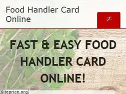 Sites similar to foodhandlercardonline.com