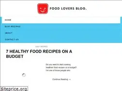 Sites similar to foodloversblog.com