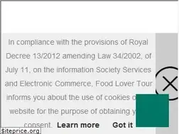 Sites similar to foodlovertour.com