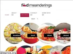 Sites similar to foodmeanderings.com
