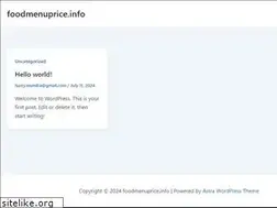 Sites similar to foodmenuprice.info