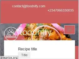 Sites similar to foodnify.com