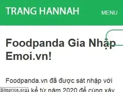 Sites similar to foodpanda.vn