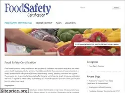 Sites similar to foodsafetycertification.ca