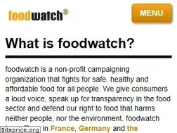 Sites similar to foodwatch.org