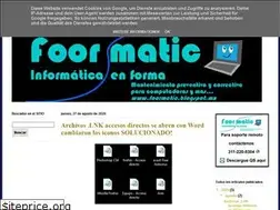 Sites similar to foormatic.blogspot.com