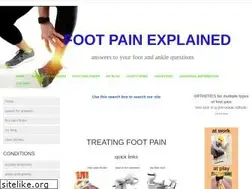 Sites similar to foot-pain-explained.com