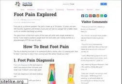 Sites similar to foot-pain-explored.com