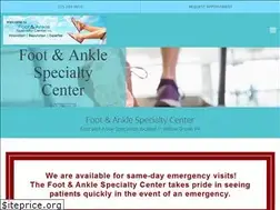 Sites similar to footandanklespecialtycenter.com