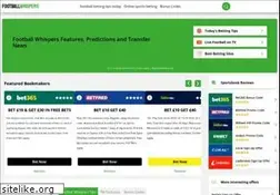 Sites similar to footballwhispers.com