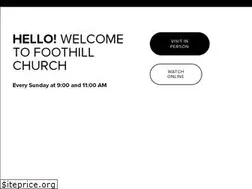 Sites similar to foothill.church