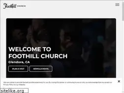 Sites similar to foothillchurch.net