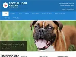 Sites similar to foothilldogrescue.org