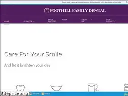 Sites similar to foothillfamilydental.com