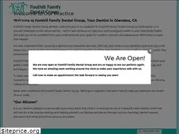 Sites similar to foothillfamilydentalgroup.com