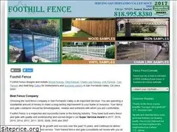 Sites similar to foothillfence.com