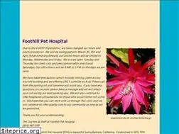 Sites similar to foothillpethospital.com