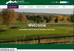 Sites similar to foothillsgolf.org