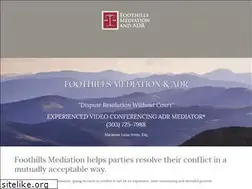 Sites similar to foothillsmediation.com
