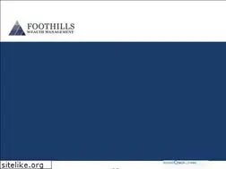 Sites similar to foothillswm.com