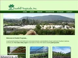 Sites similar to foothilltropicals.com