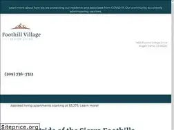 Sites similar to foothillvillageseniorliving.com