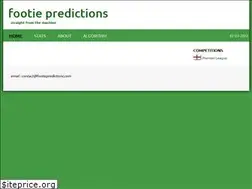 Sites similar to footiepredictions.com