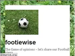 Sites similar to footiewise.wordpress.com