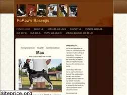 Sites similar to fopawsbasenjipuppies.com