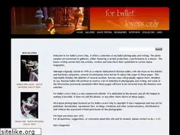 Sites similar to for-ballet-lovers-only.com