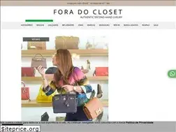 Sites similar to foradocloset.com.br