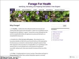 Sites similar to forageforhealth.wordpress.com