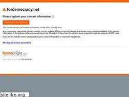 Sites similar to fordemocracy.net