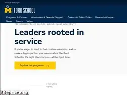 Sites similar to fordschool.umich.edu