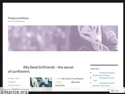 Sites similar to foregroundnoises.wordpress.com
