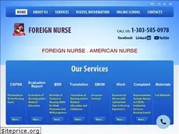 Sites similar to foreignnurseinc.com