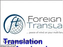 Sites similar to foreigntranslations.com
