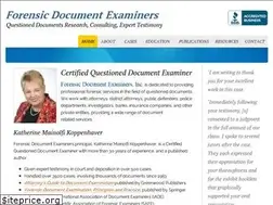 Sites similar to forensicdocumentexaminers.com