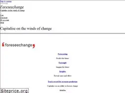 Sites similar to foreseechange.com