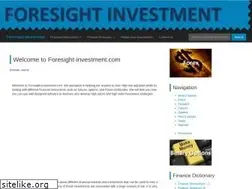 Sites similar to foresight-investment.com