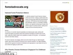 Sites similar to forestadvocate.org