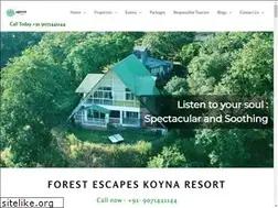 Sites similar to forestescapesholidayhomes.in
