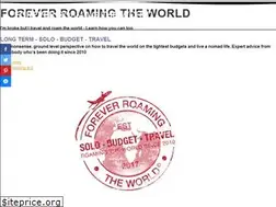 Sites similar to foreverroamingtheworld.com