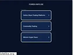 Sites similar to forex-info.de
