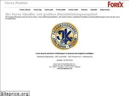 Sites similar to forexplatten.de