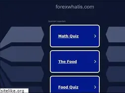 Sites similar to forexwhatis.com