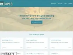 Sites similar to forgerecipes.com