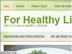 Sites similar to forhealthylifestyle.com
