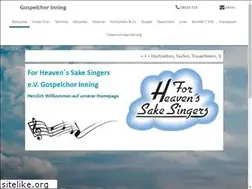 Sites similar to forheavenssakesingers.de