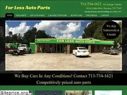 Sites similar to forlessautoparts.com